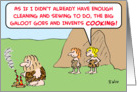 caveman, invents, cooking card