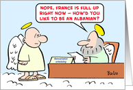 Reincarnation, albanian card