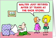 retired, shoe, store card