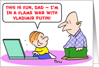 flame, war, vladimir, putin card
