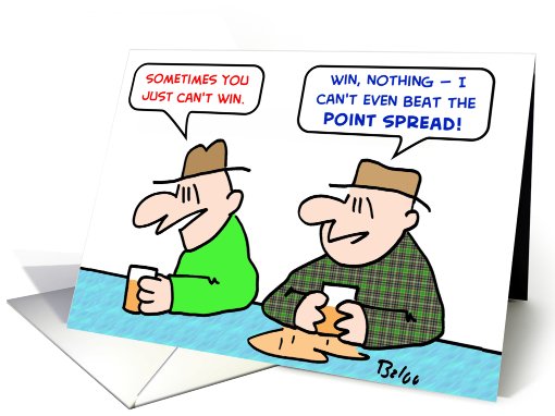 can't, win, beat, point, spread card (455713)
