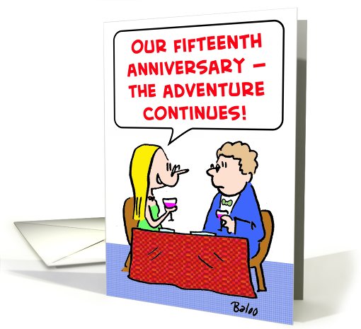 anniversary, adventure, continues card (460445)