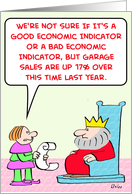 king, economic, indicator, garage, sales card