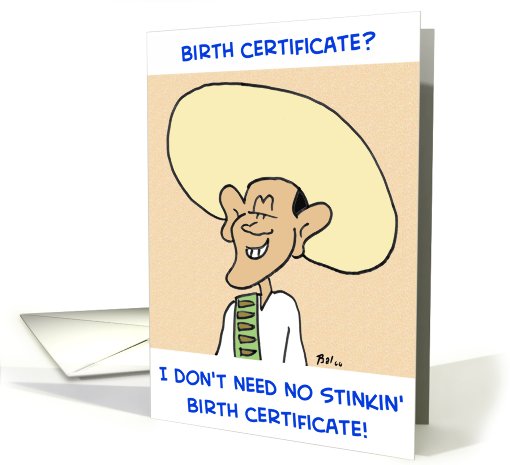 birth certificate, obama, stinking card (461965)