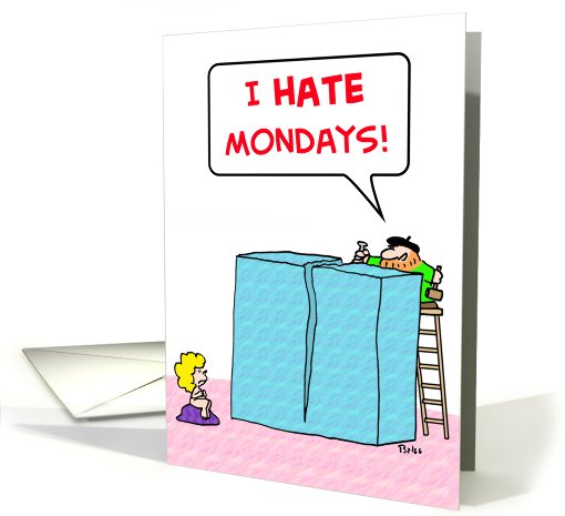 artist, sculptor, hate, mondays card (466345)