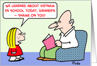vietnam, school, grandpa, shame card