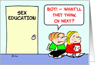 Sex, education, think, of, next card