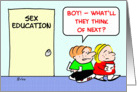 Sex, education, think, of, next card