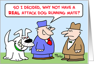 attack, dog, running, mate card