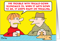 trickle-down, economics card