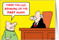 judge, bringing, up, past card