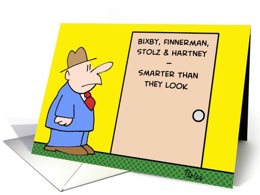smarter, than, they, look, door, business card (486249)