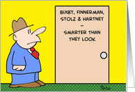 smarter, than, they, look, door, business card