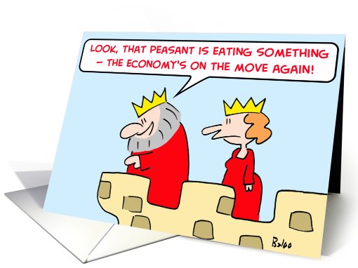 king, peasant, eating, economy, move card (496251)
