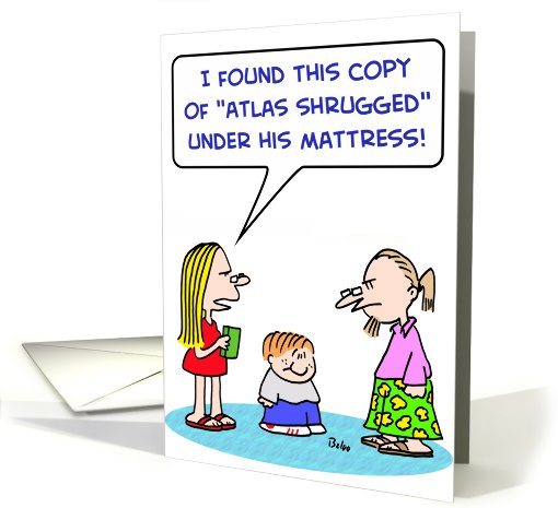 atlas, shrugged, under, mattress, ayn, rand card (501760)