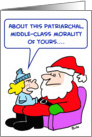 santa claus middle-class patriarchal morality card