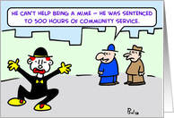 mime, community, service card