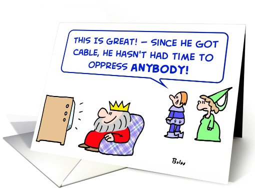 king, cable, tv, oppress card (529251)