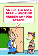 sudden, amnesia, attack, drunk card