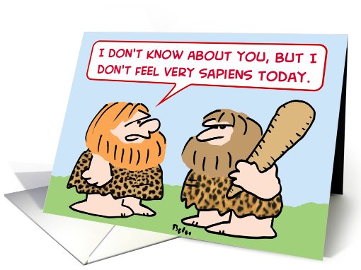caveman, homo, sapiens card (531213)