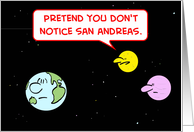 earth, moon, notice, san, andreas, fault card
