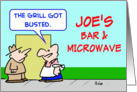Joe’s bar and microwave card