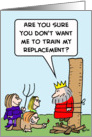 Train my replacement? card