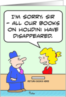 books on Houdini disappeared card