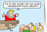 variable rate social security card