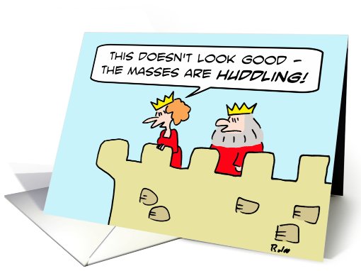 The masses are huddling card (561657)