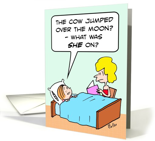 cow jumped over the moon card (566807)