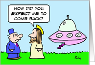 jesus comes back card