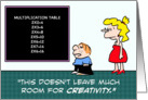 Room for creativity card