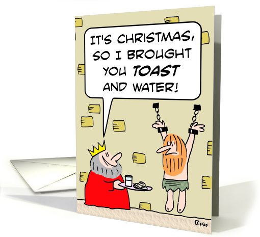Christmas, Toast and water card (581554)