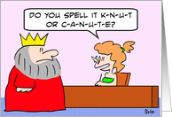 Knut Or Canute? card