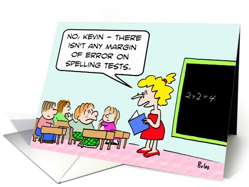 Margin of error card (588925)