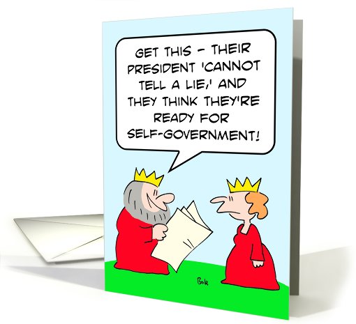 President can't tell a lie card (595992)