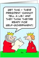 President can’t tell a lie card