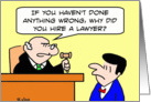 Why did you hire a lawyer? card