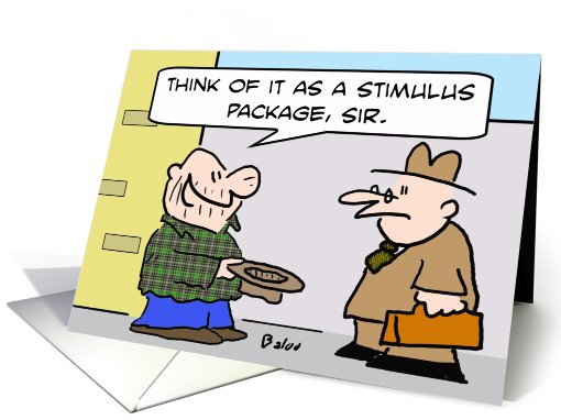 stimulus package card (609609)