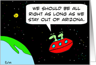 Stay out of Arizona - immigration law card