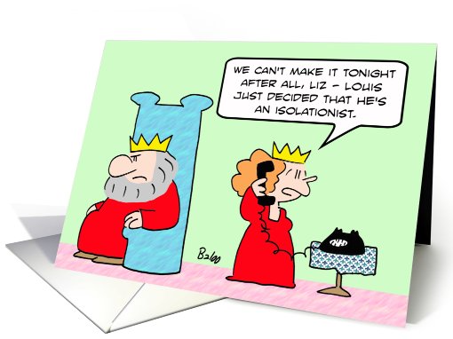 King decides he's an isolationist card (623199)