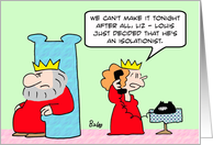 King decides he’s an isolationist card