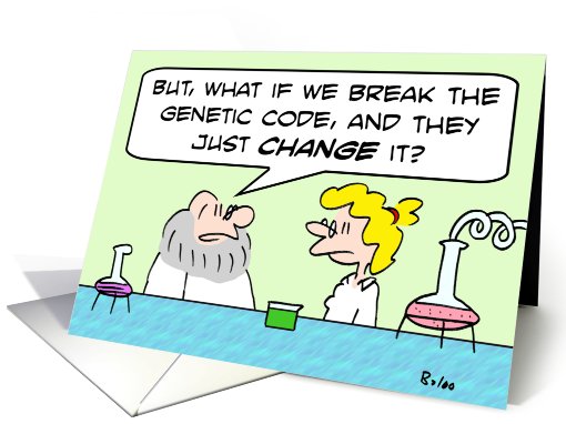 Breaking the genetic code card (637397)