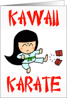 kawaii karate card