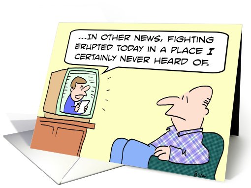 Fighting erupted in an unheard-of place. card (648476)