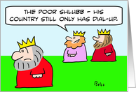 King only has dial-up card