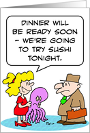 Try sushi tonight card