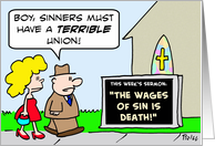wages of sin is death card