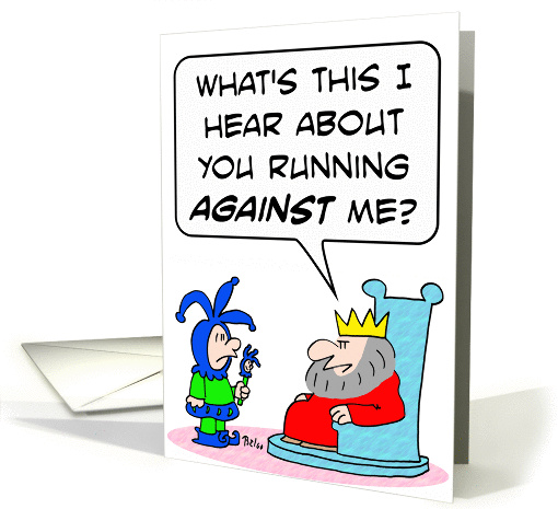 Jester runs against king card (650521)